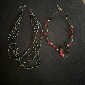 Multicolor Beaded Necklace Set